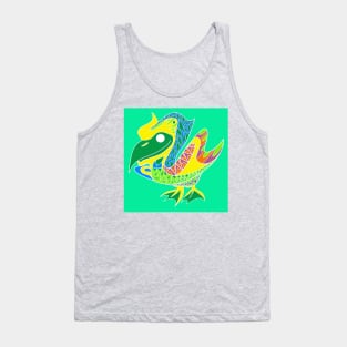 seagull pelican ecopop in swamp floral pattern Tank Top